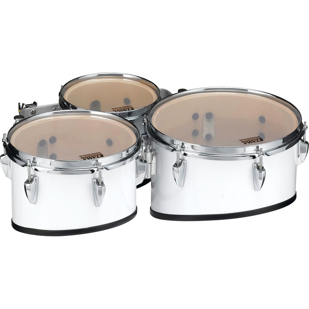[R802TKSGW] Tama 8-10-12" StarLight Marching Tenors in Sugar White