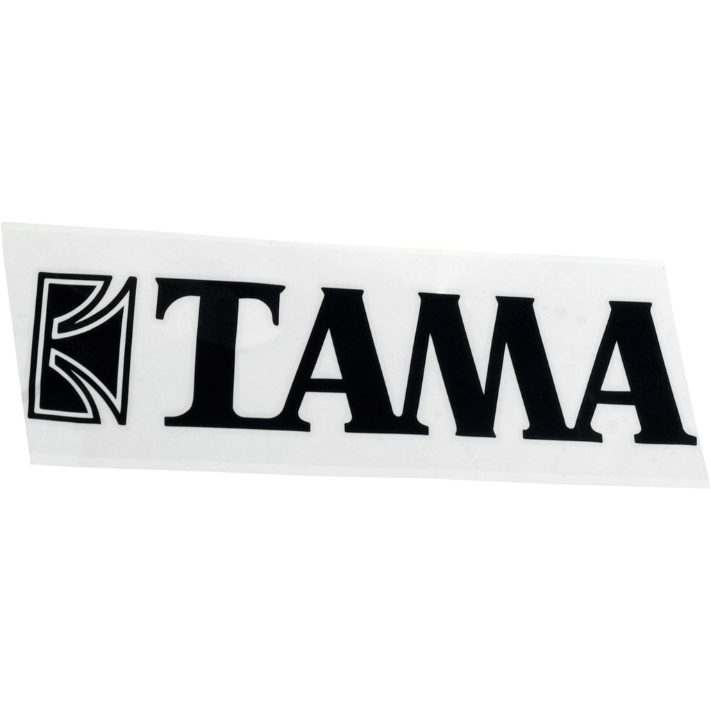 [TLS100BK] Tama Black Logo Decal for 14" - 22" Bass Drums