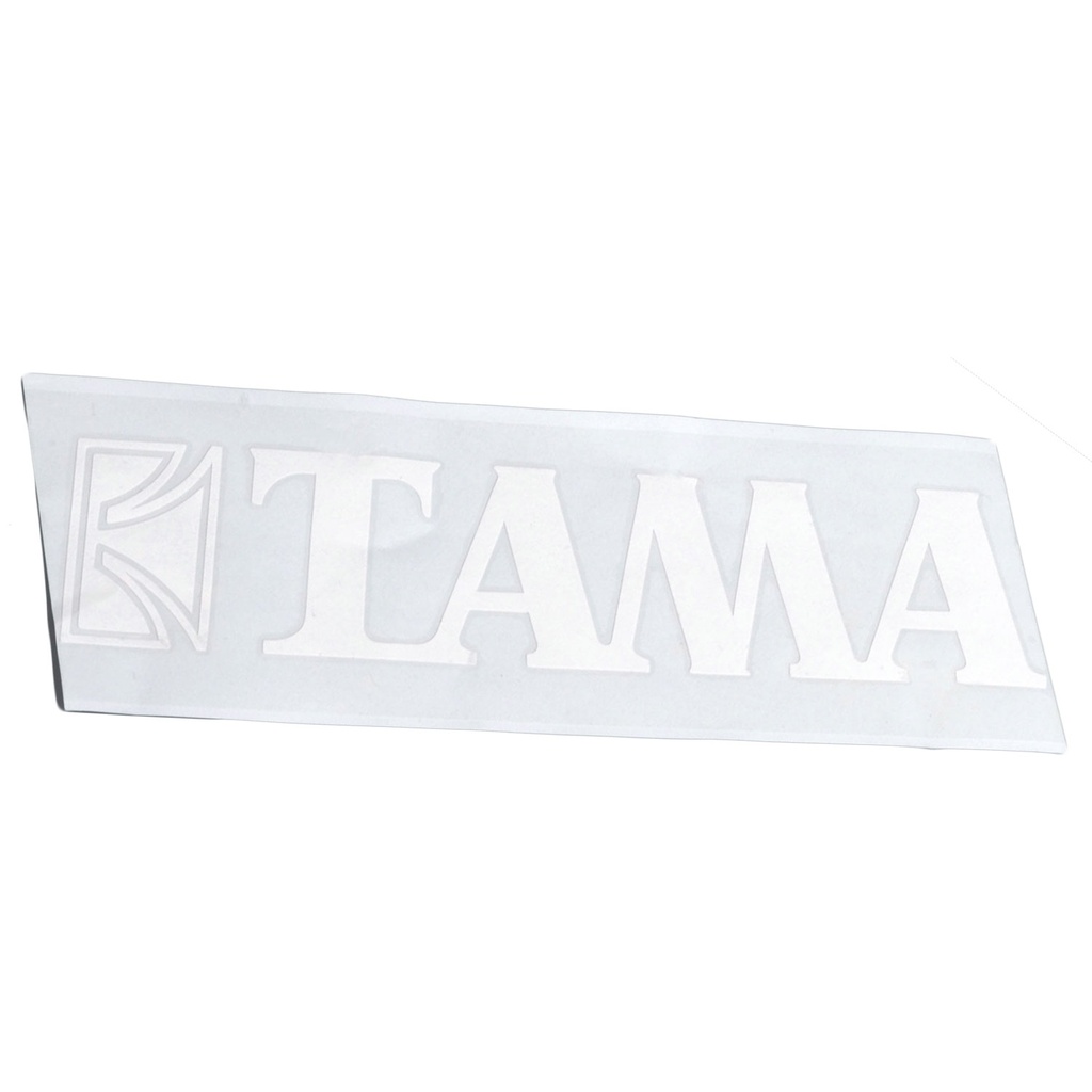 [TLS120WH] Tama White Tama Logo Sticker for 24" Bass Drum