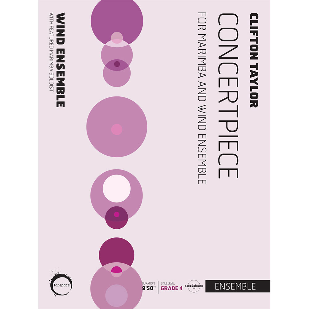 [TSPCE18-009] Tapspace Concertpiece for Marimba & Percussion Ensemble by C. Taylor