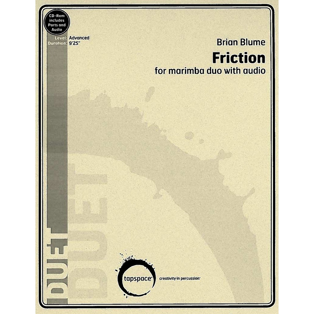 [TSPCD15-004] Tapspace Friction by Brian Blume