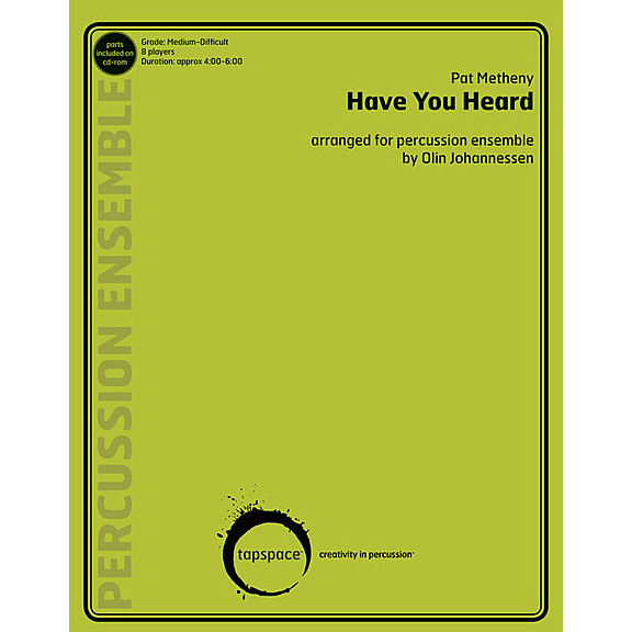 [TSPCE-20] Tapspace Have You Heard by Pat Metheny arr. Olin Johannessen