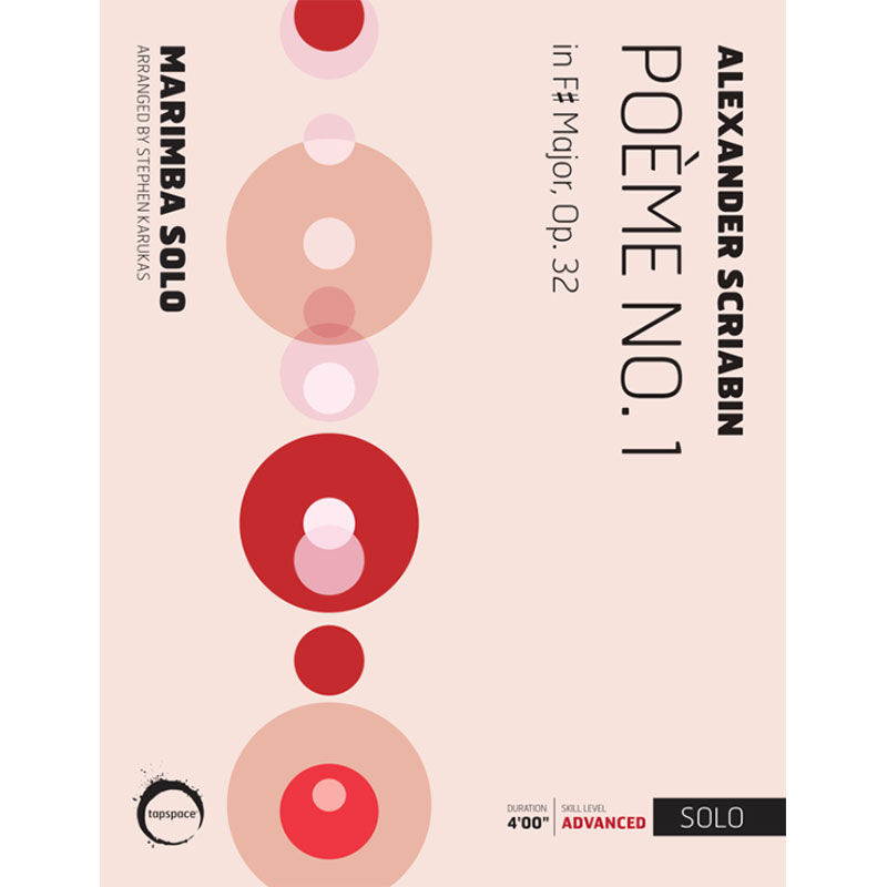 [TSPCS20-001] Tapspace Poeme No. 1 by Alexander Scriabin arr. Stephen Karukas