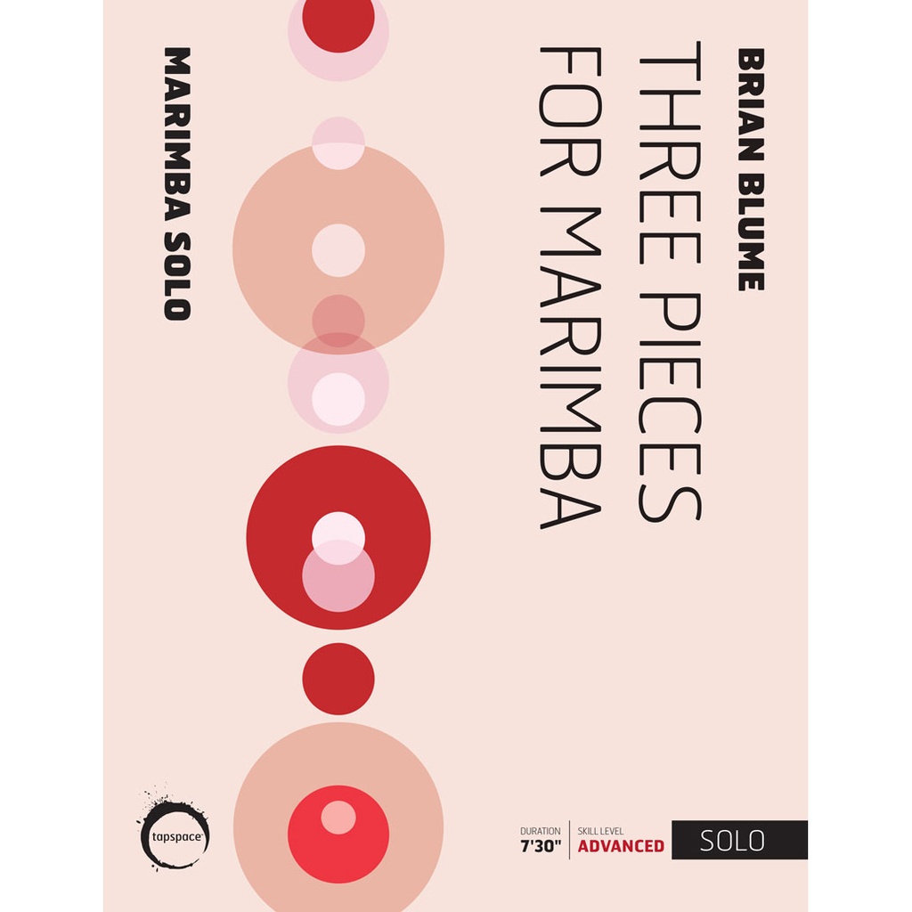 [TSPCS19-014] Tapspace Three Pieces for Marimba by Brian Blume