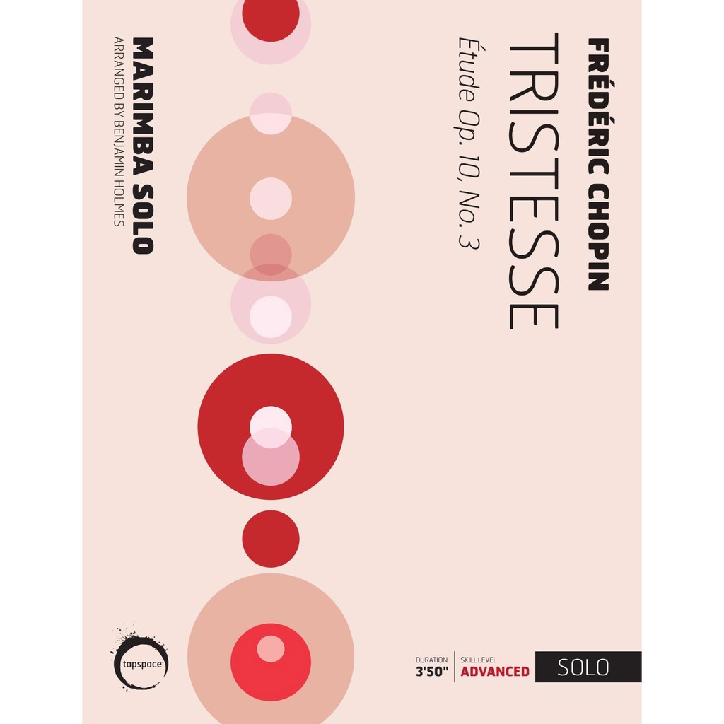 [TSPCS18-002] Tapspace Tristesse by Frederic Chopin arr. Benjamin Holmes