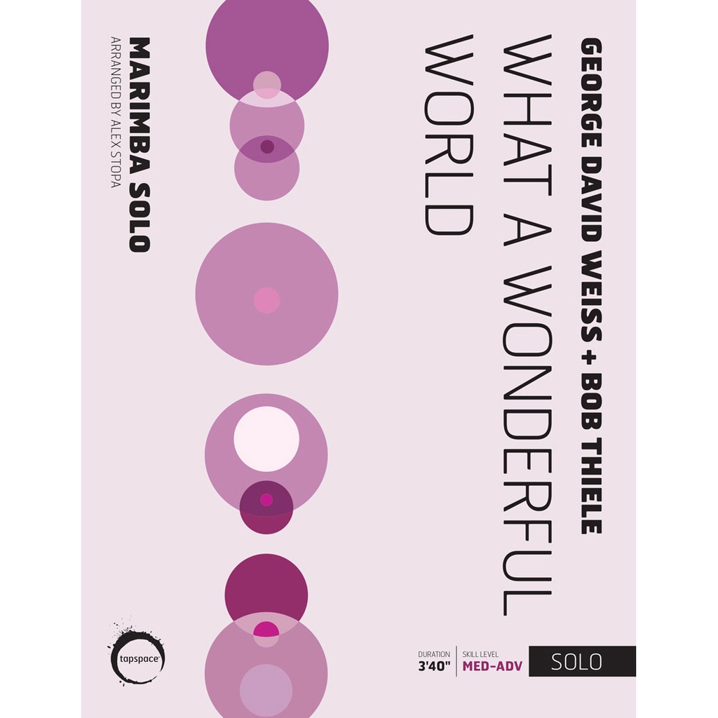[TSPCS19-010] Tapspace What a Wonderful World by Weiss & Thiele arr. Alex Stopa