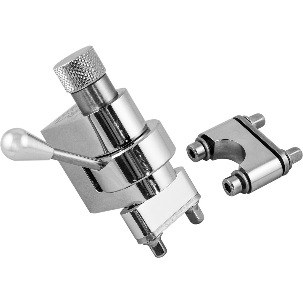 [GS007AM] Trick Drums 3-Position Throw-Off with Butt Plate in Chrome