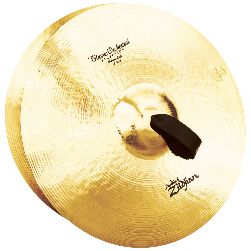 [A0759] Zildjian A0759 18" Classic Orchestral Medium-Light Pair
