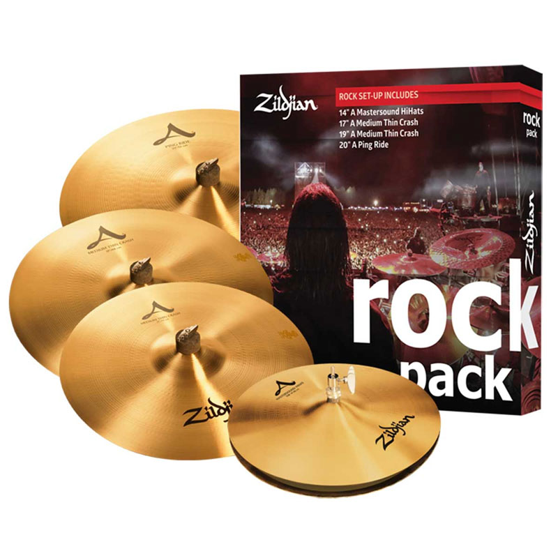 [A0801R] Zildjian A0801R A Rock Cymbal Box Set (14HH-17C-19C-20R)