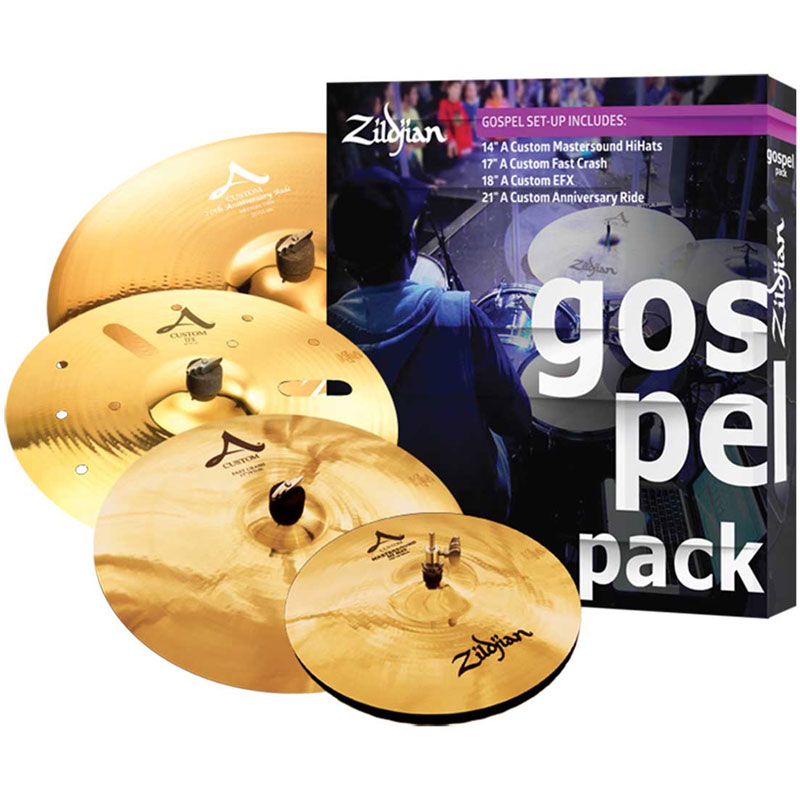 [AC0801G] Zildjian AC0801G A Custom Gospel Cymbal Box Set (14HH-17C-18EFX-21R)