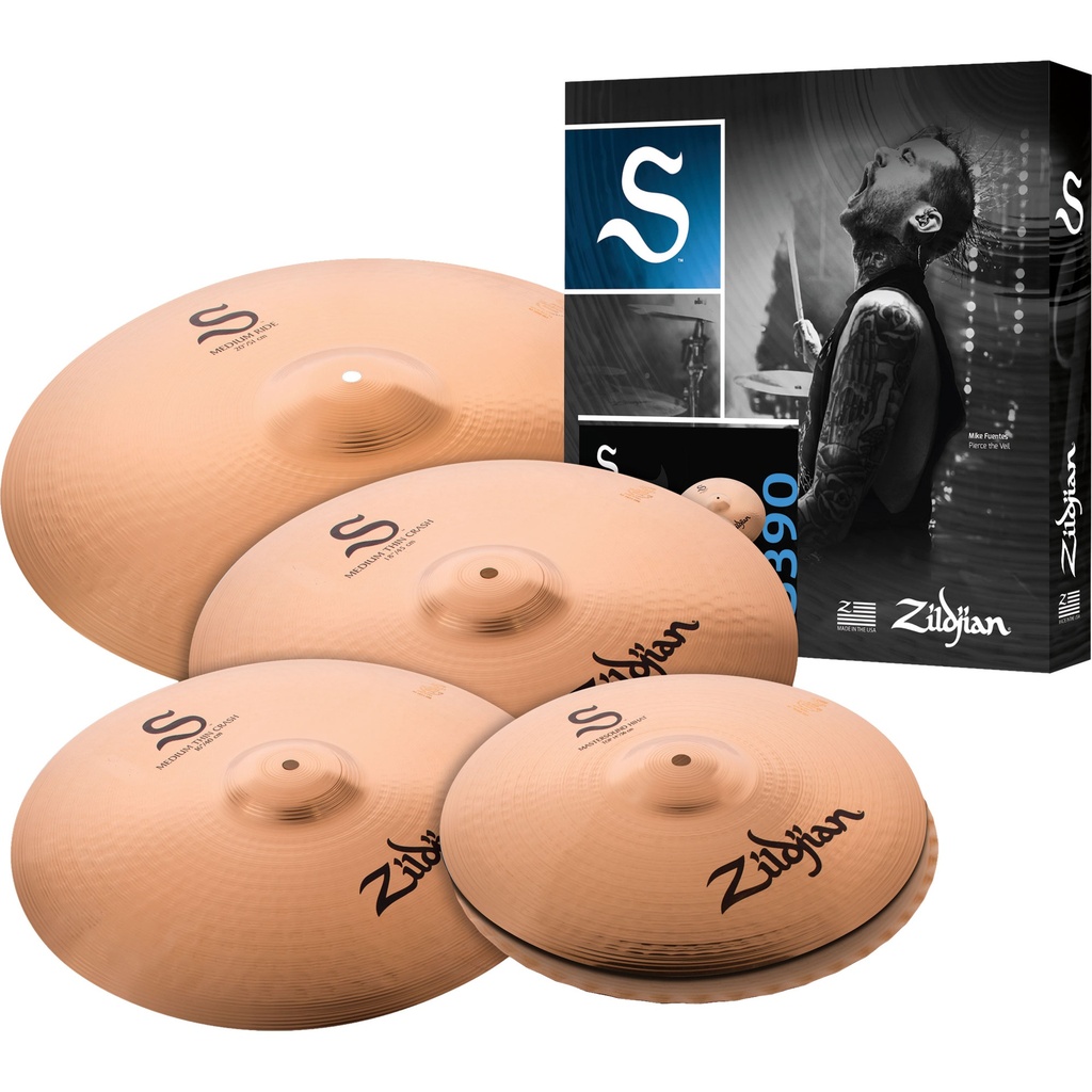 [S390] Zildjian S390 S Family 4-Piece Performer Cymbal Box Set