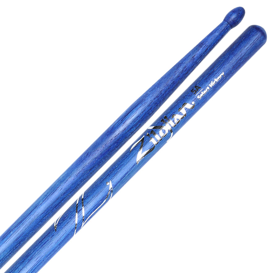 [Z5A-BU] Zildjian Z5ABU Select Hickory 5A Blue Stain Drumsticks