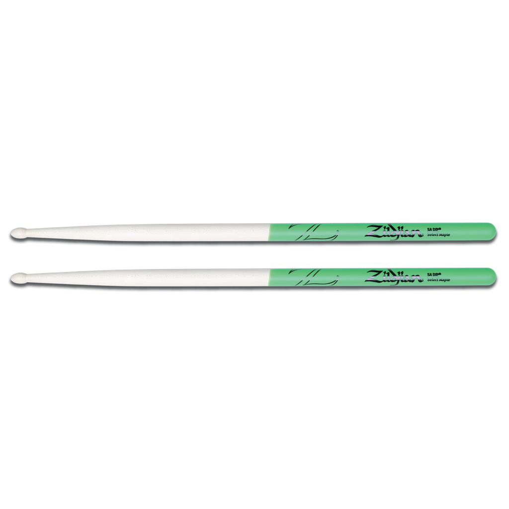 Zildjian Z5AMDG 5A Maple Green DIP Drumsticks