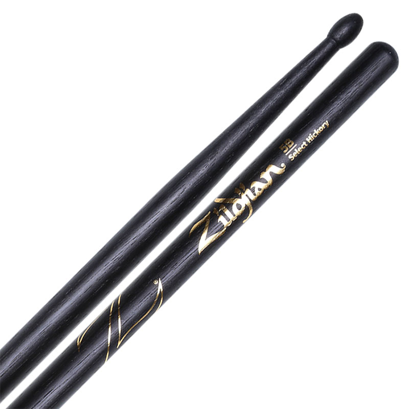[Z5BB] Zildjian Z5BB Select Hickory 5B Black Stain Drumsticks