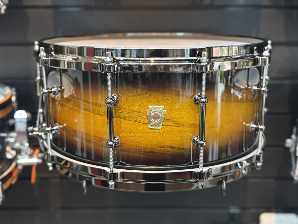 [LS403TDP2] Ludwig 6 1/2" X 14" Classic Maple Exotic Select Snare Drum in Black Gold Burst