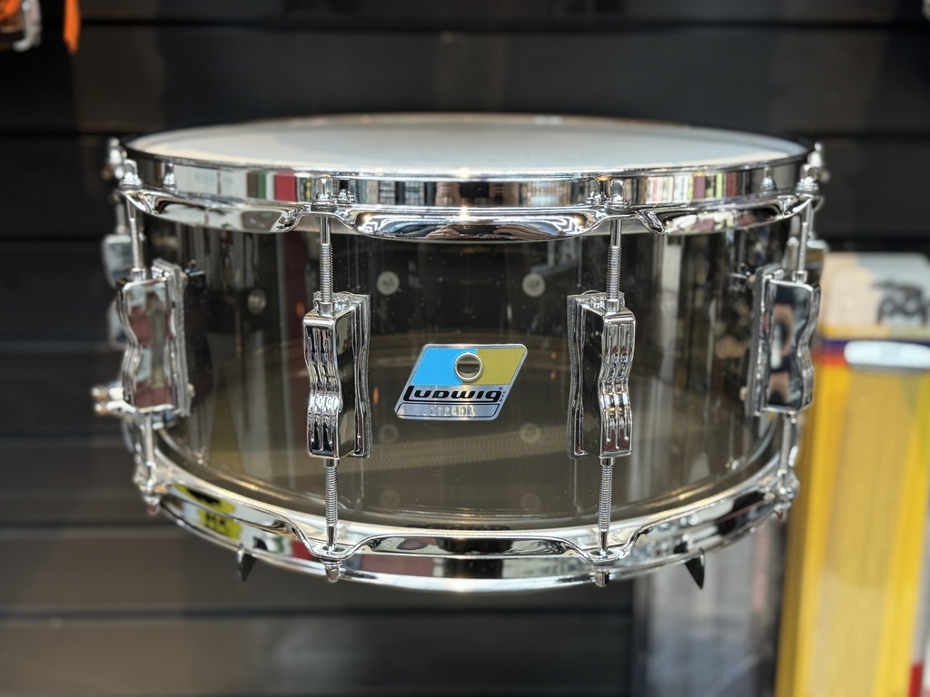 Ludwig 6 1/2" x 14" Vistalite Snare Drum w/P88 Strainer in Bronze