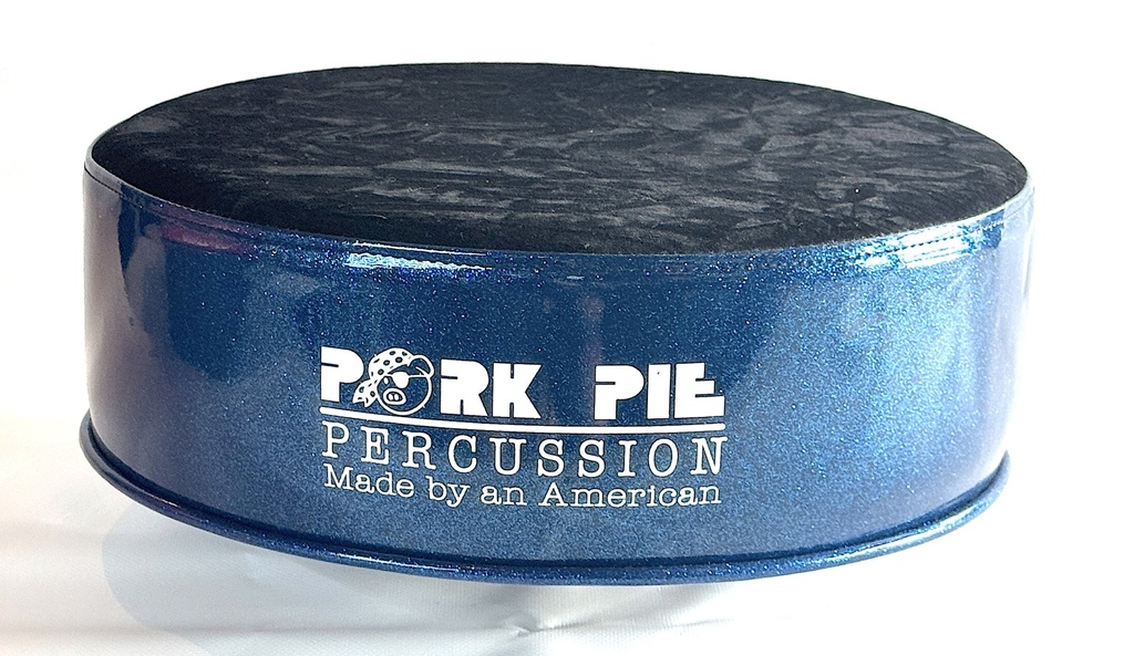 [PPRTOP2ND-BB] Pork Pie Percussion Custom Throne (B-STOCK) (TOP ONLY) with Black Crush Top and Blue Sparkle Side