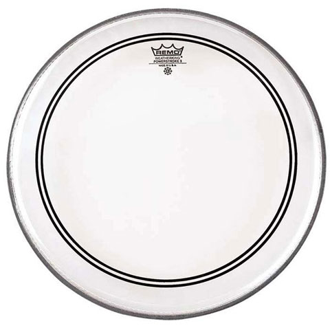 [P3-1218-C1-] Remo Smooth White Powerstroke P3 18" Bass Drumhead - No Stripe