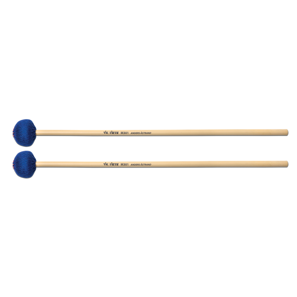 [M301] Vic Firth M301 Anders Astrand Blue Signature Medium Soft Keyboard Mallets