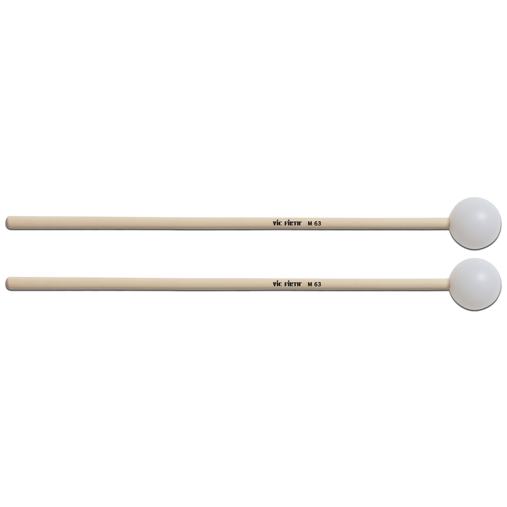 [M63] Vic Firth M63 Medium Poly Ball Rattan